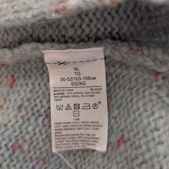 Banana Republic Alpaca Wool Blend Confetti Sweater Size XL - Picture 5 of 7